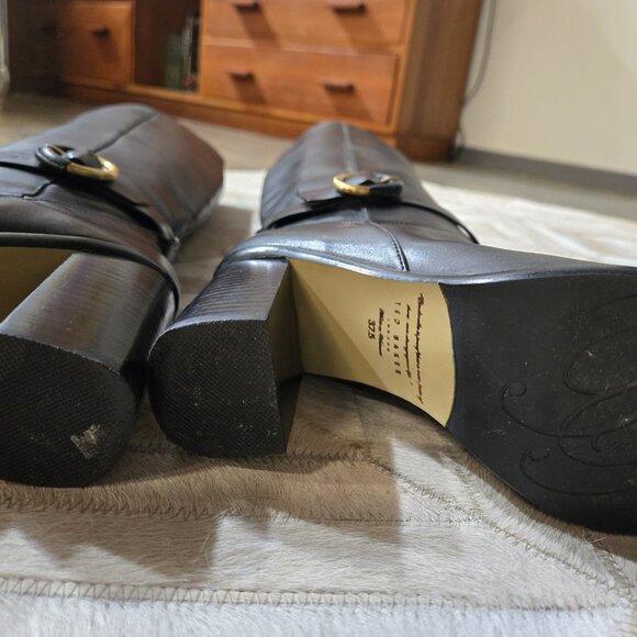 Ted Baker Celsiar black leather boots size 7.5M - Picture 6 of 6